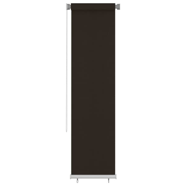 Rullgardin utomhus 60x230 cm brun HDPE