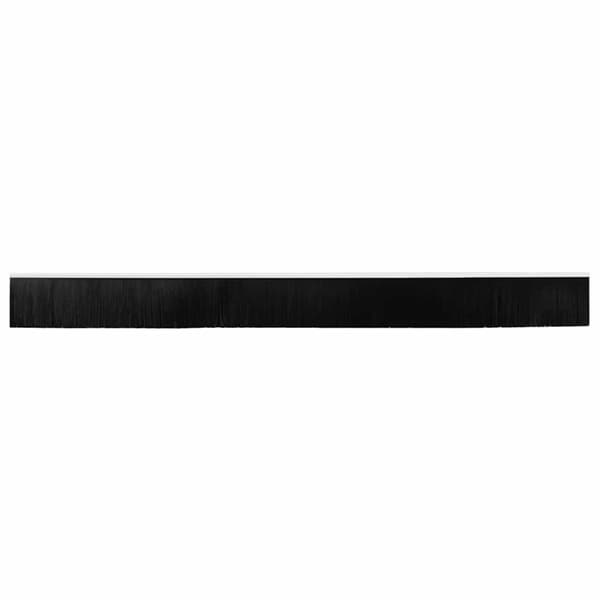 Självhäftande dörrborstlist 2 pcs Vit 100 cm Aluminiumlegering