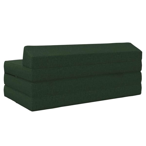 Fällbar Soffbed Mörkgrön 120 x 60 x 49 cm Tyg