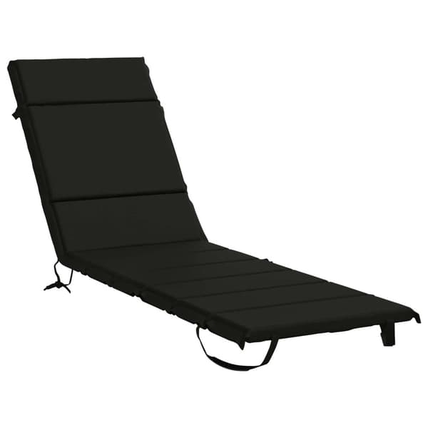 Solstol Kudde GEMERT 100% Polyester Svart 200 x 50 x 3 cm