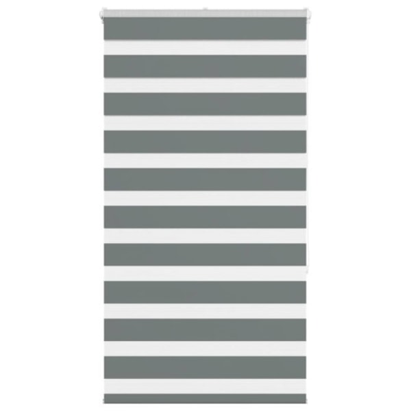 Rullgardin zebra mörkgrå 70x150 cm tyg bredd 65,9 cm polyester