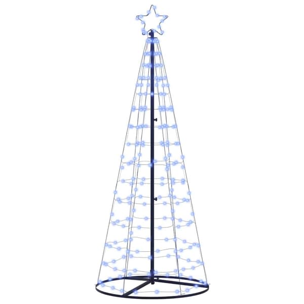 LED Julgran EKENAS 250 cm 390 LED-lampor Blå Stål Blå
