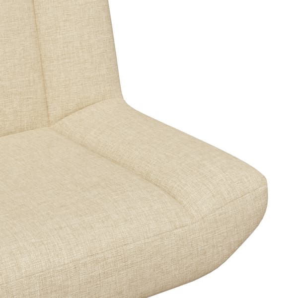 Skrivstol Gräddvit 63 x 75 x 76 cm tyg