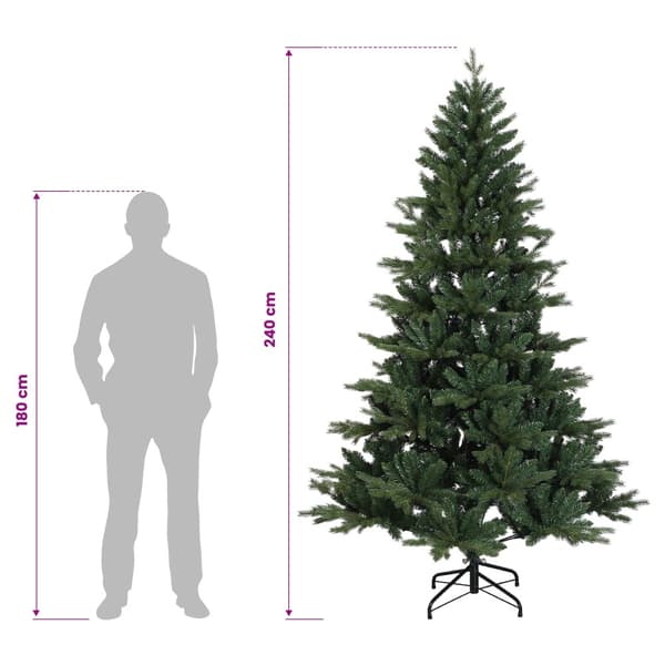Plast Hingad Julgran 240 cm 300 LED-lampor Varmvit