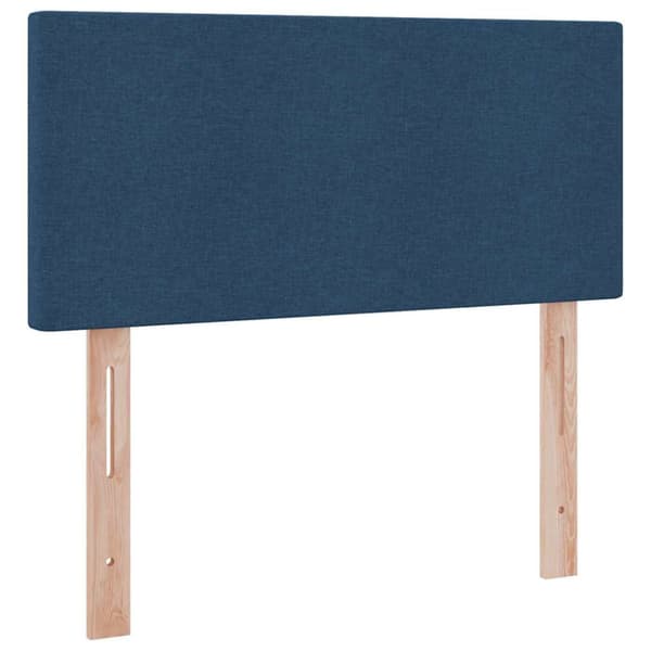 Förvaringssäng med madrass Blå 90 x 200 cm Sammet
