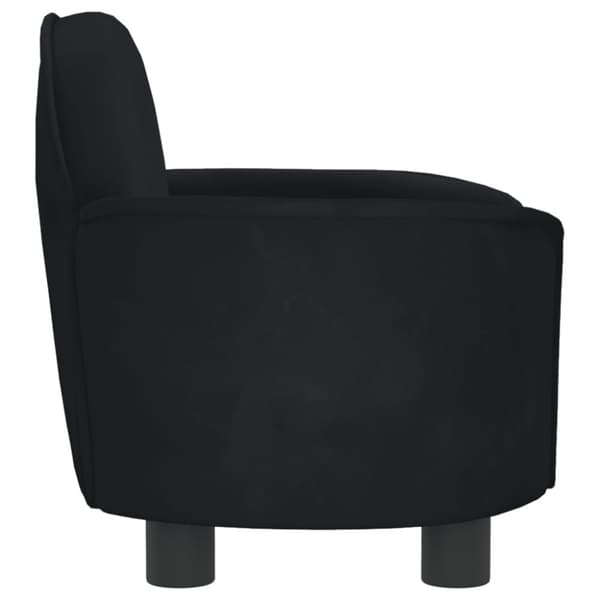 Hundbädd svart 66x40x45 cm sammet