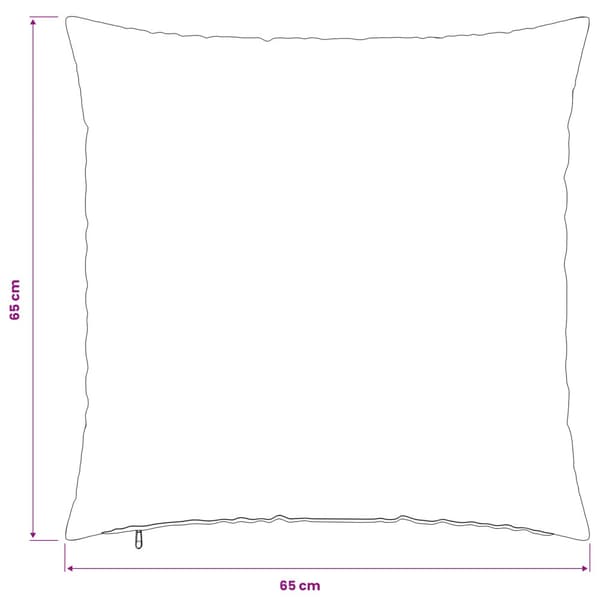 Kuddöverdrag 2 st HEERLEN Grå 65 x 65 cm Polyester