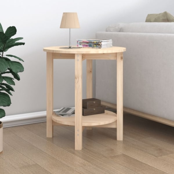 Soffbord Ø 55 x 60 cm massiv furu