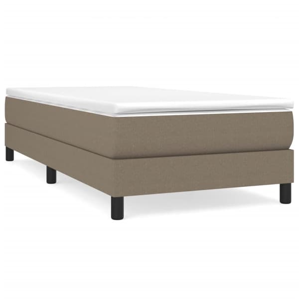 Boxspring-sängram Taupe 80x200cm tyg