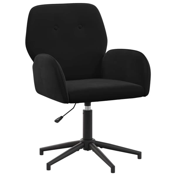 Svanstol 54 x 55 x 90 cm Svart Sammet
