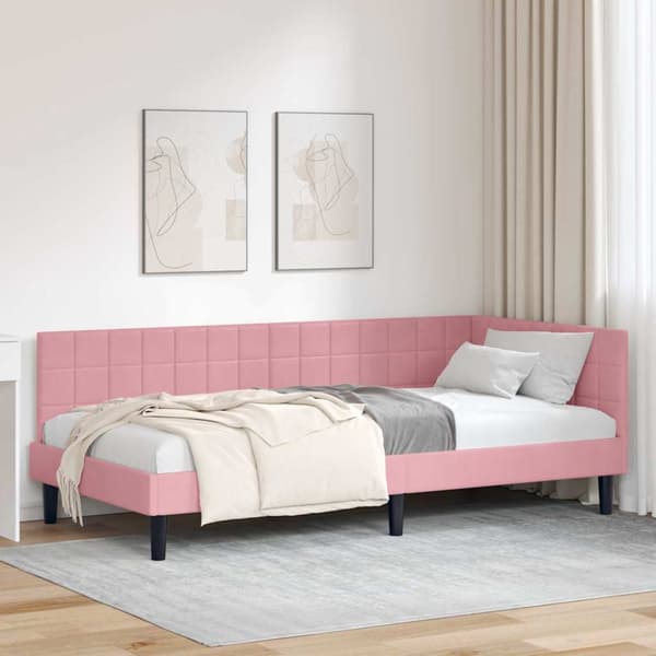 Hörn Sängram Rosa 90 x 200 cm Sammet