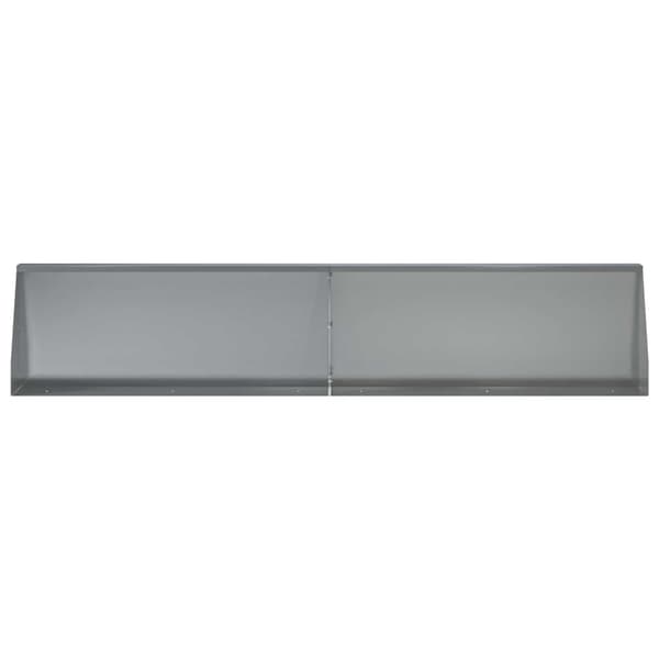 Stödvägg 2 st 100 x 12 x 50 cm Galvaniserat stål Silver