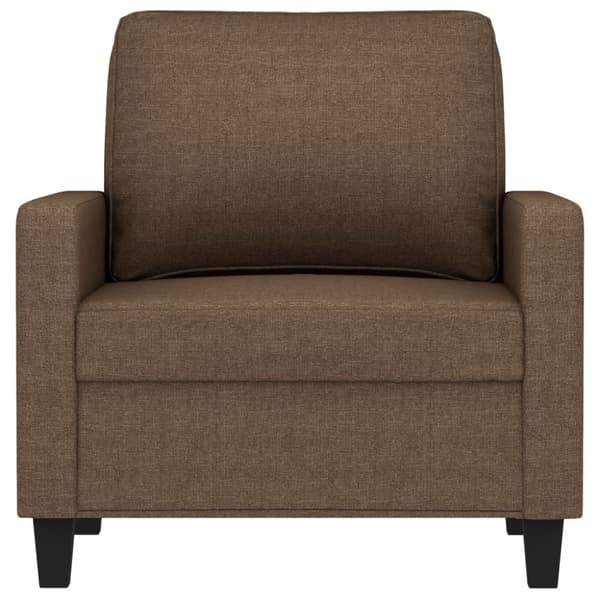 Fåtölj brun 60 cm tyg