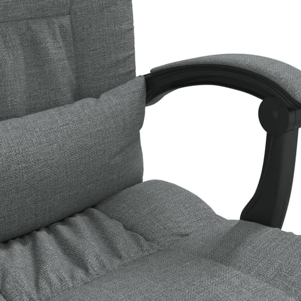 Kontorsstol med massage mörkgrå tyg