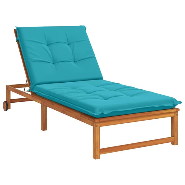 Solstol Kudde GEMERT 100% Polyester Turkos 190 x 90 x 9 cm