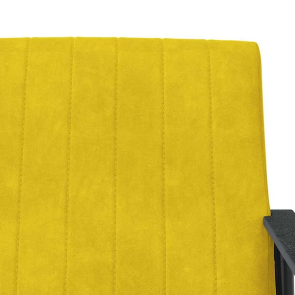 fåtölj Gul 59 x 75 x 78 cm Sammet