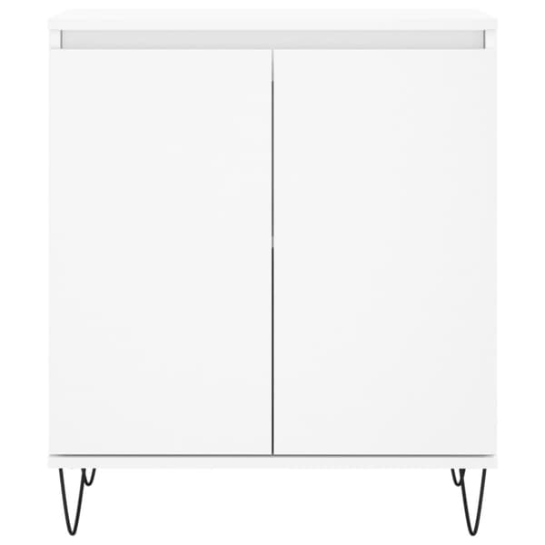 Byrå vit 60x35x70 cm konstruerat trä