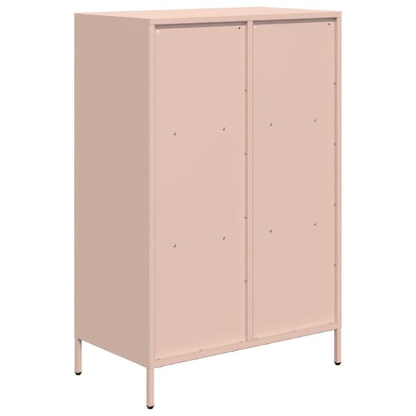 Högskåp rosa 68x39x103,5 cm stål