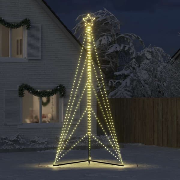 LED julgran 615 LEDs varmvit 404,5 cm
