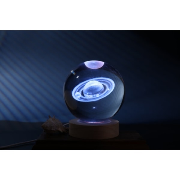 iTotal - Crystal Ball Lamp - Saturn - large
