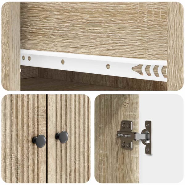 Skåpset 2 pcs 66 x 34,5 x 90 cm Konstruerat trä