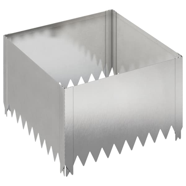 Kant för gräsmatta 60 x 60 x 35 cm Stål Silver