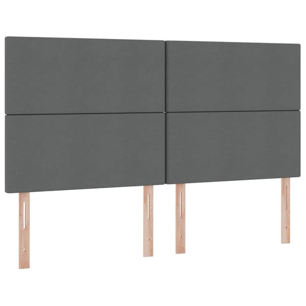 Förvaringssäng med madrass Mörkgrå 180 x 200 cm Polyester