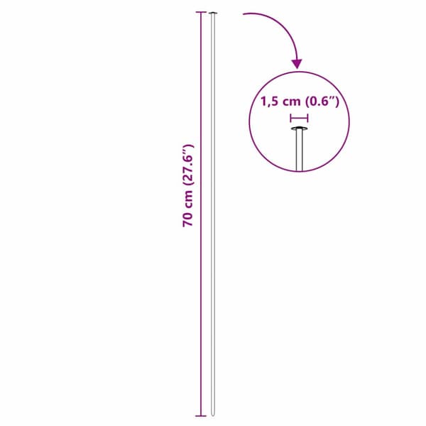 Dammskydd Set 5 pcs Grön 100 x 50 cm Stål