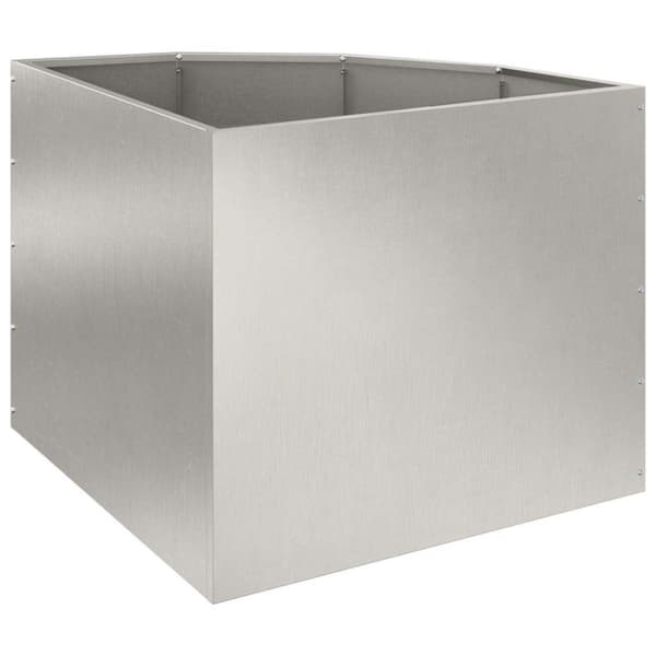 Hörnställning Silver 60 x 60 x 50 cm Rostfritt stål