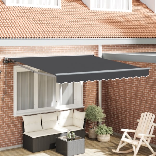 Automatisk Utdragbar Markis Antracit 300x250 cm