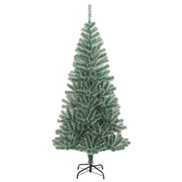 Plastgran 300 LEDs&kulor&snö 240 cm
