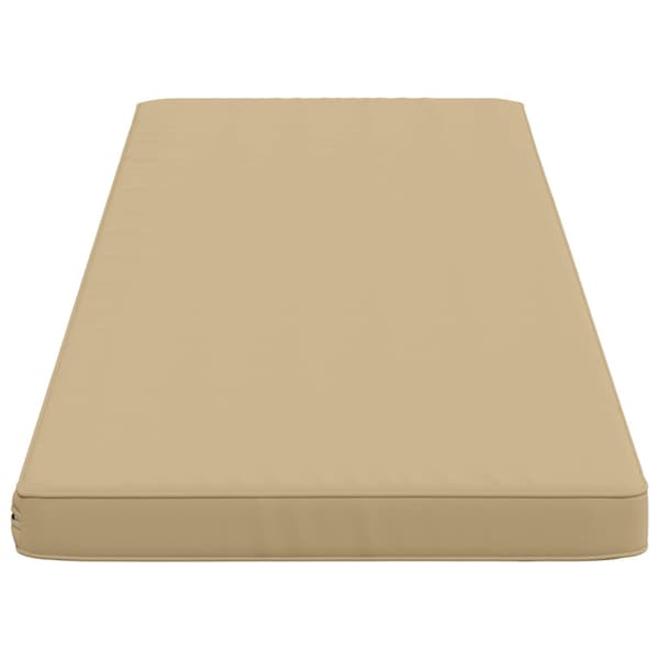 1-delad Bänk Kudde VUGHT 100% Polyester Beige 140 x 50 x 5 cm