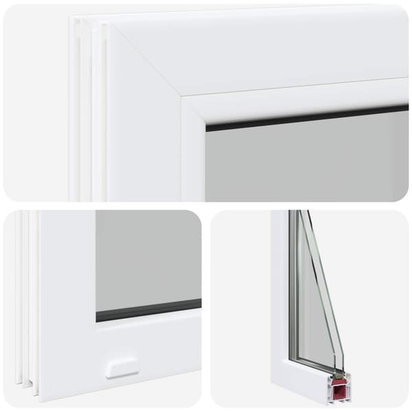 Källarfönster RISOR 40 x 35 cm PVC och glas