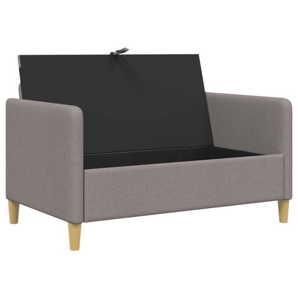 Soffa med förvaring Taupe 122 x 78 x 87 cm Polyester