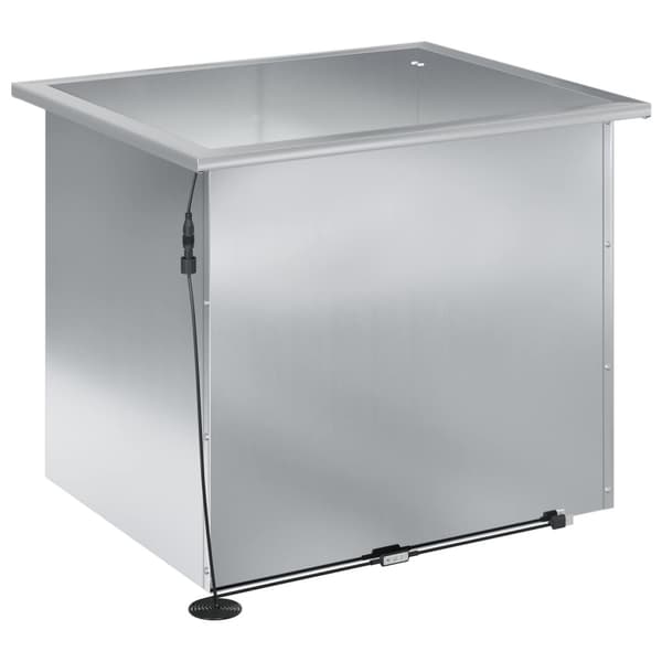 Odlingslåda med LED 2 st Silver 50 x 60 x 48 cm