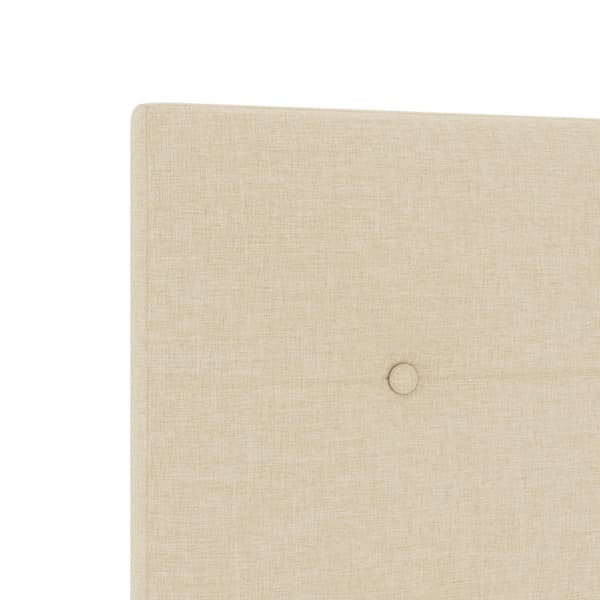 Höjdjusterbar Sänggavel med huvudgavel Kräm 80 cm tyg