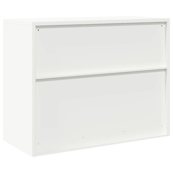 Förvaringsskåp Vit 90 x 40 x 70 cm Stål