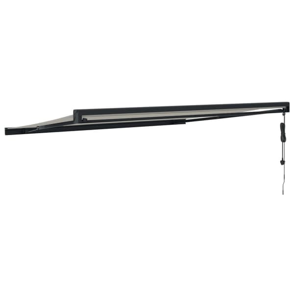 Markis infällbar gräddvit 4,5x3 m tyg&aluminium