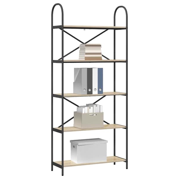Hyllsystem Sonoma-ek 80 x 30 x 183 cm Konstruerat trä