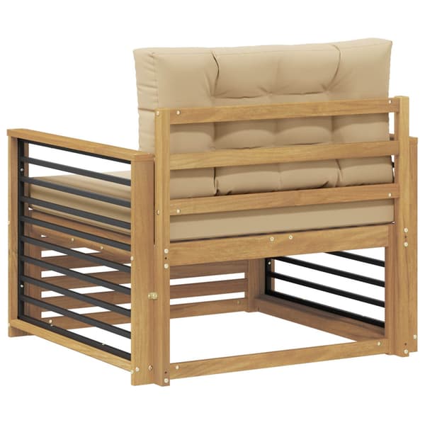 Utomhussoffa Polyester Vit och beige