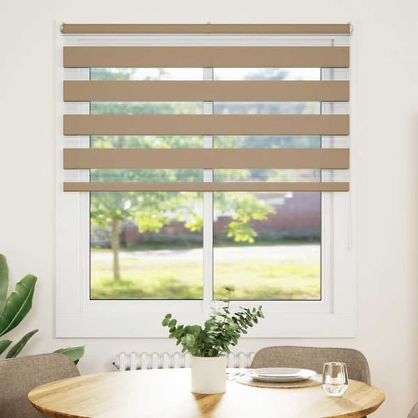 Rullgardin zebra 135x150 cm tyg bredd 130,9 cm polyester