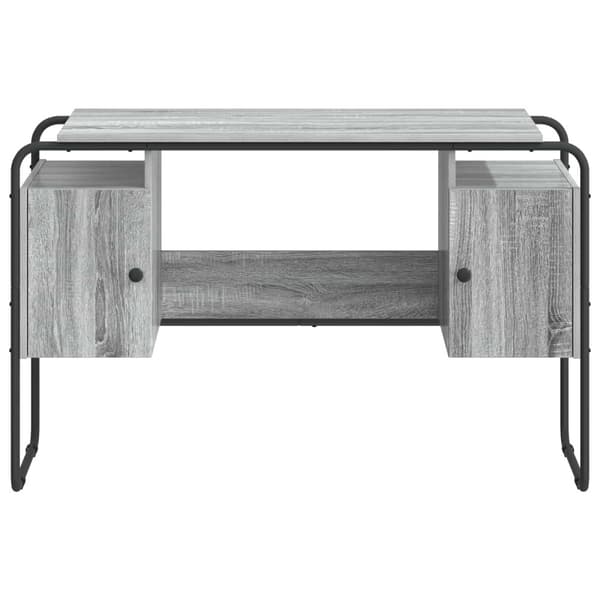 Skrivbord med förvaring Grå Sonoma 120 x 50,5 x 75,5 cm