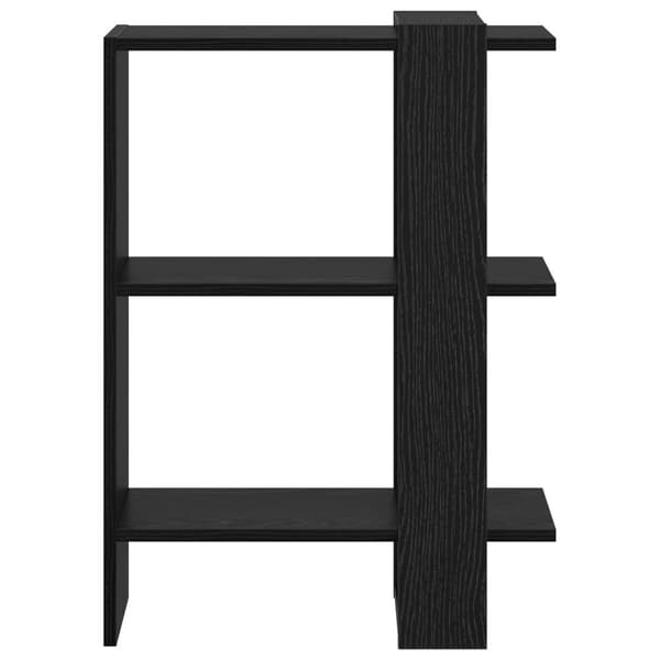 Hyllsystem Svart Ek 52 x 25 x 71,5 cm Konstruerat trä
