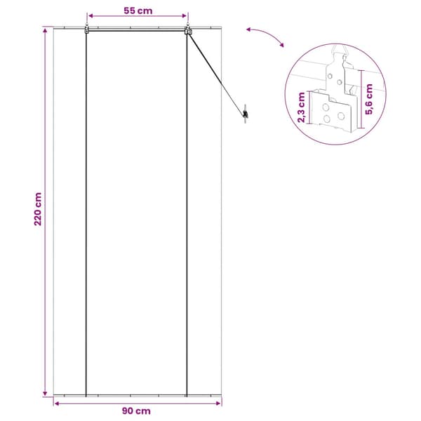 Rullgardin Naturlig 90 x 220 cm Bambu