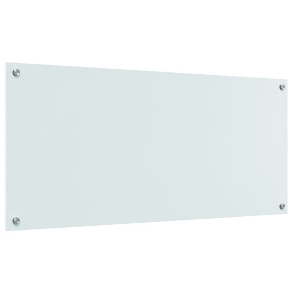 Köksskydd Vit 110 x 50 cm härdat glas