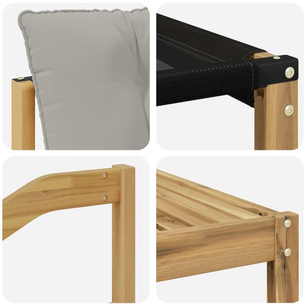 Utomhussoffset 5 pcs Vit och ljusgrå 79 x 79 x 37 cm