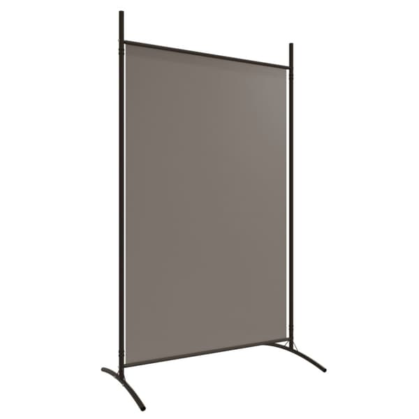 Rumsavdelare 4 paneler antracit 346x180 cm tyg