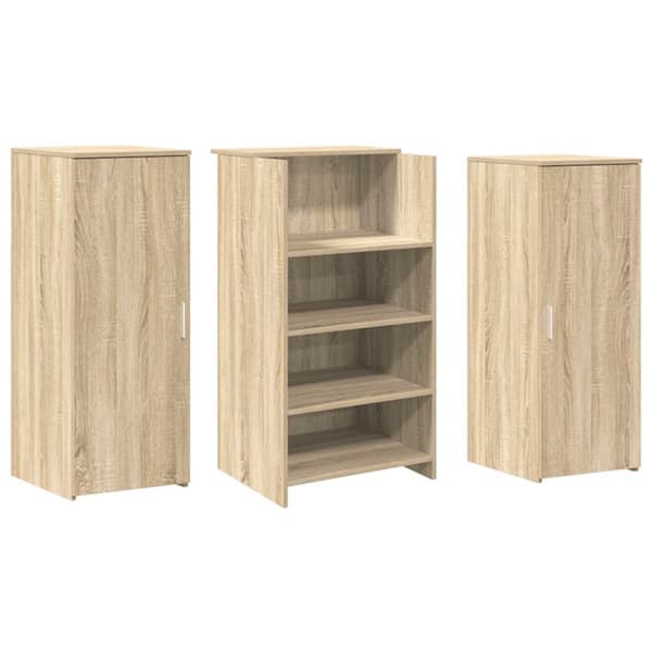 Receptionsdisk sonoma-ek 135x50x103,5 cm konstruerat trä