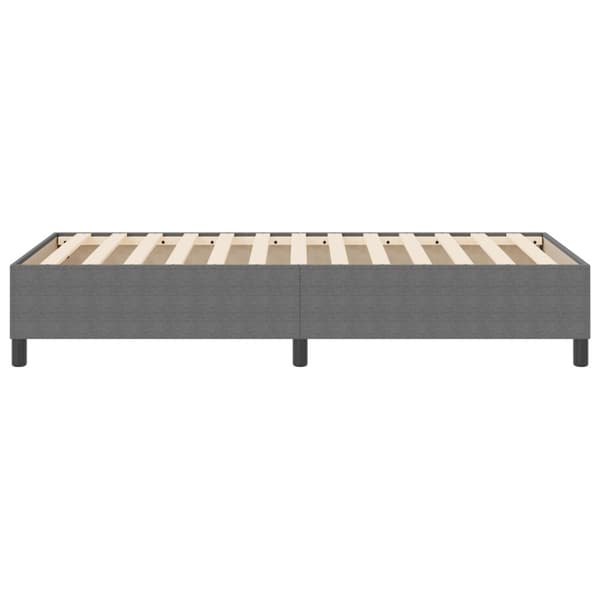 Plattform sängram Ljusgrå 90 x 190 cm Kordread tyg