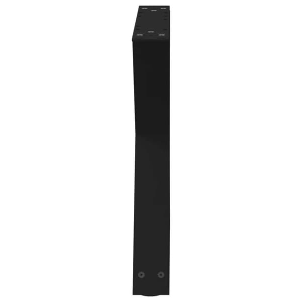 Soffbordsben 2 st svarta 60x(42-43,3) cm stål